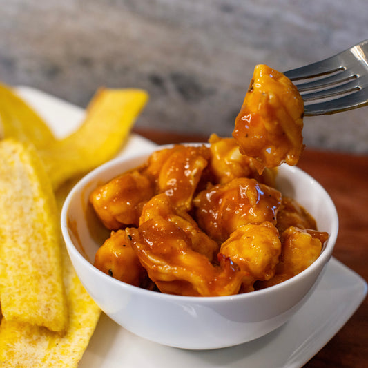 Coctel de Langostinos en Coco y Curry